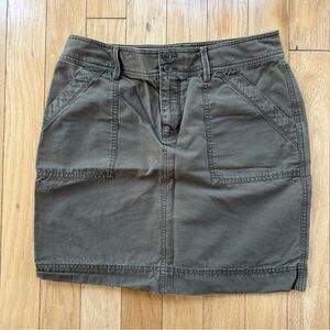 LOFT Dark Olive Pencil Skirt